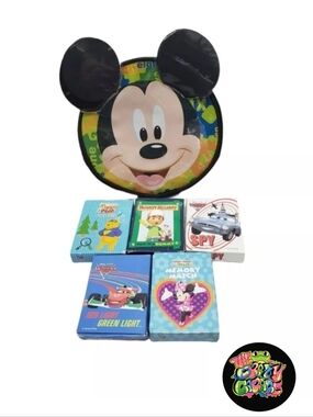 Disney Mickey Mouse Clubhouse 5 Kid's Card Games & Carrying Case Complete